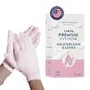 7 Pairs Cottonnerie Cotton Gloves for Dry Hands Sleeping, Moisturizing Gloves Overnight, Hand Moisturizer Gloves, Moisture Gloves for Dry Hands Overnight, Sleeping Eczema Gloves, Kids,Pink view 1