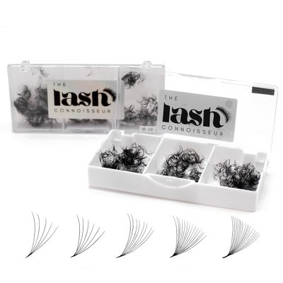 10D - D Curl 750 Fans Mixed Promade Fans Lash Extensions | TLC Lash Supplies 4D to 16D Premade Fans 7 mm to 16 mm Mixed Length Thin Base Premade Fans Eyelash Extensions (10D - D Curl, 9-10-11 mm)