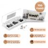 10D - D Curl 750 Fans Mixed Promade Fans Lash Extensions | TLC Lash Supplies 4D to 16D Premade Fans 7 mm to 16 mm Mixed Length Thin Base Premade Fans Eyelash Extensions (10D - D Curl, 9-10-11 mm) view 2