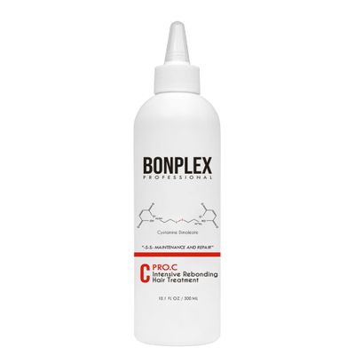 BONPLEX PRO.C Rebonding Intensive Pre-Treatment 10.1oz | Adds Extra Disulfide Bonds For Permed, Colored, Chemically-Treated, Damaged Hair | Cystamine Dimaleate | Safe for Hard Water