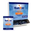 CoreTex Sun X 50 SPF Broad Spectrum Sunscreen Packets - Pack of 50 Paraben, Oxybenzone, Octinoxate, & Oil Free Sunscreen - No White Cast and Water Resistant Up to 80 Minutes view 1