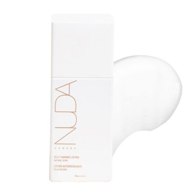 Nuda Self Tanning Lotion, Lightweight, Fast Drying, and Streak Free Gradual Self Tanner, Infused with Vitamin C, Shea Butter & Sodium Hyaluronate, Hydrating Sunless Tan, Vegan, Light to Medium, 6.7 Oz