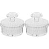 2pcs Portable Facial Cleansing Brush Face Scrubber Brush Lid Manual Exfoliating Face Exfoliator Brush Deep Clean Soft Bristle Facial Cleaning Tool view 1