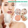2pcs Portable Facial Cleansing Brush Face Scrubber Brush Lid Manual Exfoliating Face Exfoliator Brush Deep Clean Soft Bristle Facial Cleaning Tool view 2