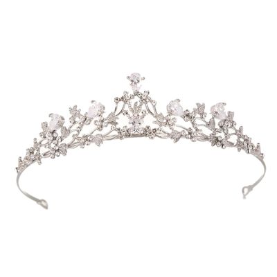 FRCOLOR Dazzling Bride Crown Elegant Rhinestone Headdress for Weddings Parties Banquets Lightweight Comfortable Design for Brides Special Occasions