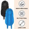 2Pcs Bonnets for Black Women Braid Bonnet, Large Long Satin Bonnet for Braids, Silk Bonnet with Stretchy Tie Band Sleep Cap Hair (2Pcs-Black&Blue) view 3