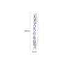 14k Gold Simple Bridal Crystals Headpiece, Everyday Rectangular Gemstone One-Line Side Clip for Bangs,Stunning Gift for Her (Style 1(8.9 * 0.5cm,15g)) view 2