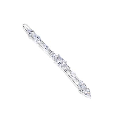 14k Gold Waterdrop and Flower Crystal Hair Pins, Fashion Bridal Headpiece with Genuine Crystals, Ideal Gift for Her (Waterdrop(8 * 0.5cm,8.3g))