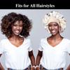 12pcs Large Satin Bonnets for Sleeping, Silky Hair Bonnet for Black Women Braid Curly Hair view 4
