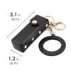 Adorila 2 Pack Lipstick Organizer Keychain, Leather Lipstick Case with Mirror for Women, Portable Lip Gloss Bag Lip Balm Holder for Travel (Black & White) view 4
