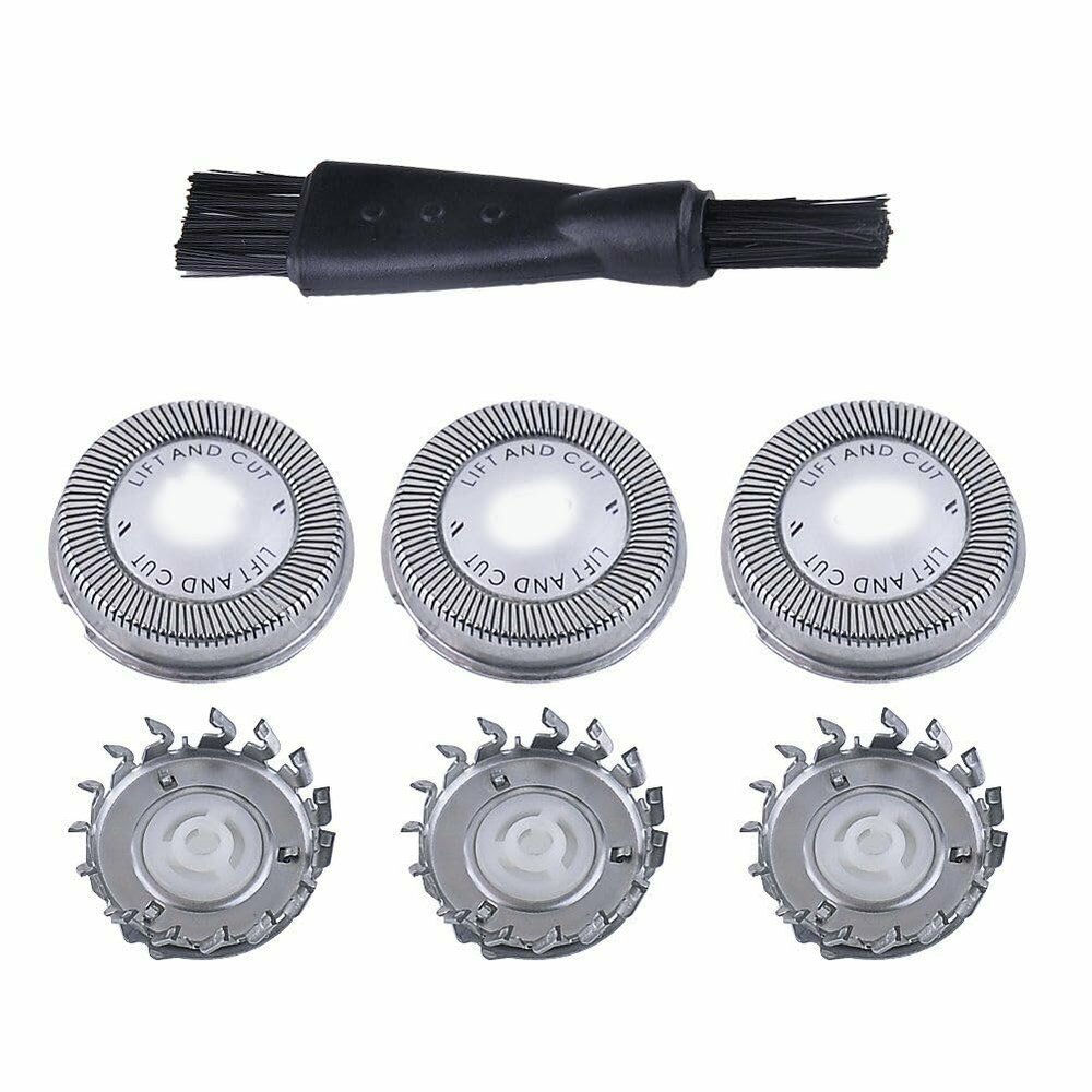 Electric Razor Replacement Shaver Heads for Philips HQ55 HQ3 HQ4+ HQ56 HQ6906 HQ6900 HQ6940 HQ6970 HQ6904 Reflex Plus and Electric Micro Action 3 Pieces