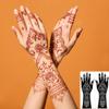 Henna Tattoo Stencil Kit,12 Sheets Stickers for Henna Tattoo Hand Forearm Glitter Airbrush DIY Tattooing Template, Large Indian Temporary Tattoo Stickers view 4