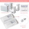 Ear Piercing Gun Kit - Lyuxzad 6Pcs Disposable Ear Piercing Kit Including 2Pcs Self Ear Piercing Gun with 2Pcs Built-in Earrings Stud and 2Pcs Clean Tools for Ear Cartilage Piercing Kit (253) view 3