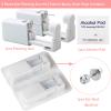 Ear Piercing Gun Kit - Lyuxzad 6Pcs Disposable Ear Piercing Kit Including 2Pcs Self Ear Piercing Gun with 2Pcs Built-in Earrings Stud and 2Pcs Clean Tools for Ear Cartilage Piercing Kit (216) view 3