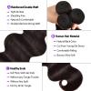 10A Body Wave Bundles with Closure for Black Women(26 28 30+20)100% Unprocessed Body Wave Virgin Human Hair 3 Bundles with 4x4 Lace Closure Brazilian Human Hair Weave Bundles with Closure view 2