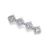 14k Gold Hair Accessories Fashion Hair Accessories with Crystal Barrette, Flower Crystal Headpiece,Ideal Gift for Her (Style 11.9 * 7.8cm14,8g)) view 1