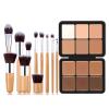 Professional Makeup Cream Contour Palette, Joyeee 12 Colours Concearler Full Coverage & Makeup Brush Set Contour Concearler Palette Contouring Face Make Up Gift for Women Girls view 1