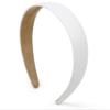 Huachi White Headbands for Women White Hairband Faux Leather Headband for Women and Girls Plastic Hard Head Band Solid Colors 1 Inch Thin Hair Bands view 1