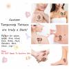 YESCUSTOM Custom Temporary Tattoos with Photo Personalized Face Tattoo with Logo for Adults Couple Women Men Custom Name Tattoos for Birthday Wedding Bachelorette Party, 1 Set of 15 Pieces view 3