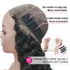 Yuzhou Grace 5x5 HD Lace Glueless Closure Wigs Human Hair Pre Plucked Pre Cut with Elastic Band Deep Wave Curly Wig 250 Density Ready To Wear Wet and Wavy Wig with Baby Hair Natural Hairline view 4