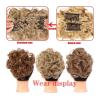 CLoxks Bun Hair Piece Clip in Ponytail Curly Chignon Hairpiece for Wedding Women Messy Bun Hair piece Synthetic Messy Hair Bun Ponyail Extension Updo Combs Bun Extension (Color : 0010) view 3