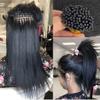 YiXing Light Yaki Remy Brazilian 100% Human Hair I Tip Hair Extensions Human Hair Yaki Straight I Tip Hair Extensions 200 strands 140g Remy Brazilian Microlinks Human Hair Natural Color 10inch view 1