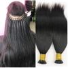 YiXing Light Yaki Remy Brazilian 100% Human Hair I Tip Hair Extensions Human Hair Yaki Straight I Tip Hair Extensions 200 strands 140g Remy Brazilian Microlinks Human Hair Natural Color 10inch view 3