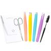 LANKIZ Tweezers for Women Facial Hair  Precision Stainless Steel Eyebrow Tweezers for Men and Women, Slant & Pointed Tips for Facial Hair Removal, Ingrown Hairs, Splinters Travel Case, MultiColor view 1