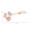 14K Gold Pearl Hair Clip with Trefoil Hair Clip, Pearl Hair Comb and Crystal Hairclip, Stunning Hair Accessories for Women,Girls (Yellow Gold) view 2