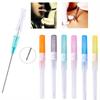 100pcs 20 Gauge Piercing Catheter Needles, Ear Piercing Needle Stainless Steel Nose Hollow Needles for Lip Tongue Belly Navel Nipple Piercing Kit view 2