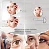 ATYUJKB Makeup Mirror Wall Mounted, Magnifying Vanity Mirror, 6 in Bathroom Shaving Vanity Mirror, 360 Swivel Cosmetic Mirror, 3X/5X Double Sided Makeup Mirro (Silver 3X) view 3