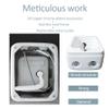 Acrylic Massage Footbath,Pedicure Foot Spa,Foot Massager Spa,Feet Soaking Tub, Pedicure Sink,foot Soak Tub,pedicure Kit Foot Spa,Foot Bath Spa,foot Spa,foot Bath Basin With Square Waterfall Outlet ( C view 3