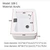 Acrylic Massage Footbath,Pedicure Foot Spa,Foot Massager Spa,Feet Soaking Tub, Pedicure Sink,foot Soak Tub,pedicure Kit Foot Spa,Foot Bath Spa,foot Spa,foot Bath Basin With Square Waterfall Outlet ( C view 4