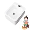 Acrylic Massage Footbath,Pedicure Foot Spa,Foot Massager Spa,Feet Soaking Tub, Pedicure Sink,foot Soak Tub,pedicure Kit Foot Spa,Foot Bath Spa,foot Spa,foot Bath Basin With Square Waterfall Outlet ( C view 1