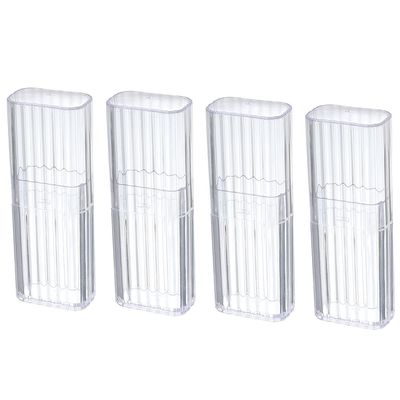 JIEDALIN 4 Pcs Cotton Swab Holder for Travel Mini Travel Swab Case Cotton Swab Box for Makeup Sponge Cotton Swabs Hair Ties Floss Cosmetics Makeup Bedroom Travel