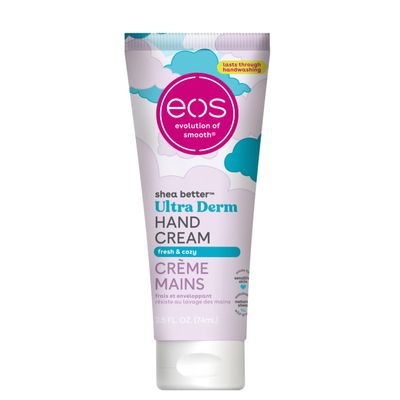 eos Shea Better Hand Cream Fresh & Cozy, Hand Lotion, Hand Lotion for Dry Skin, Hydrating, Shea Butter, Dry Skin Relief, Travel Size, 2.5 oz