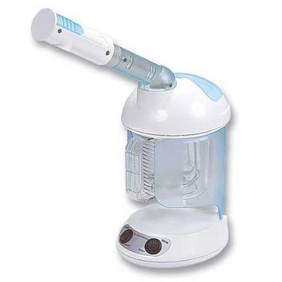 Discount Spa Equipment - Mini Facial Steamer - Portable Ozone Aromatherapy Steam Machine for Estheticians & Spa Use - Professional Face Steamer with Removable Jar & Protection Doors - 20 Mins Steaming