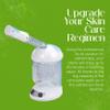 Discount Spa Equipment - Mini Facial Steamer - Portable Ozone Aromatherapy Steam Machine for Estheticians & Spa Use - Professional Face Steamer with Removable Jar & Protection Doors - 20 Mins Steaming view 3