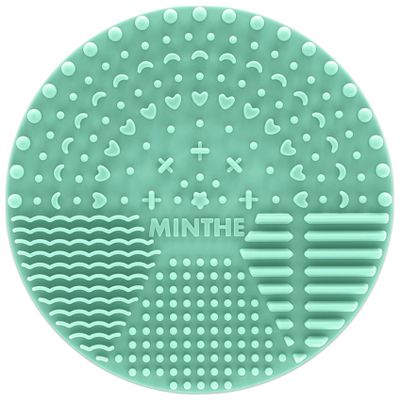 MINTHE Makeup Brush Cleaner Mat | 2 Pack | Silicone Make up Cleaning Pad