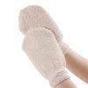 2Pcs Exfoliating Jute Bath Gloves Shower Mitt Shower Scrubbers Glove Bathing Accessories for Women and Men Remove Dead Skin Body Washing Supplies, Beige view 2