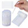 100Pcs Disposable Body Piercing Aftercare Swabs - Individually Wrapped Cotton Swabsticks Helps Cleaning, Ear Nose Belly Button Body Piercing Cleaner view 1