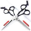 6/7 inch professional hair clipper set with stainless steel sharp scissors, easy to trim, suitable for barbers, hair salons, and more. (6 inch-2pc-B) view 2