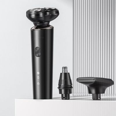 Head Shavers for Bald Men, Multi-Functional Electric 3-in-1 Shaver Nose Hair Sideburns Trimmer USB Charging Interface Beard Shaver