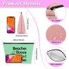 2Pcs Beach Gifts for Women Makeup Bag Beach Lover Gifts Funny Vacation Gift Cosmetic Bag Beach Themed Gift for Girl Bestie Birthday Christmas Graduation Gift for Beach Lover Travel Pouch (Green,Pink) view 2