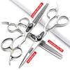 5.5/6-inch professional hair clipper set with sharp scissors, easy to trim, suitable for barbers, hair salons, and more. (6 inch-3pc-A) view 2
