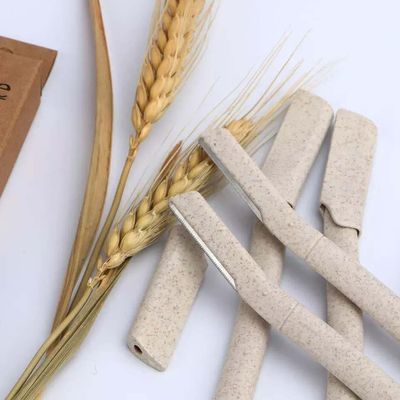 Eco-friendly Biodegradable Wheat Straw Facial Hair Remover Tool Derma Razor Eyebrow Razor - 3 Pack