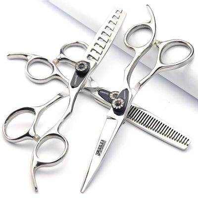 5.5/6-inch professional hair clipper set with sharp scissors, easy to trim, suitable for barbers, hair salons, and more. (5.5 inch-3pc)