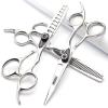 5.5/6-inch professional hair clipper set with sharp scissors, easy to trim, suitable for barbers, hair salons, and more. (5.5 inch-3pc) view 1