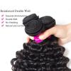 10A Deep Wave Bundles Human Hair 22 24 26 Inch 100% Unprocessed Brazilian Raw Virgin Hair 3 Bundles Natural Black Wavy Bundles Human Hair for Black Women view 3