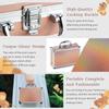 Color Nymph Beginner Makeup Kits For Teens With Train Case Included Full Makeup Kit Eyeshadow Palette Blushes Bronzer Highlighter Lipstick Brushes MirrorGold view 3